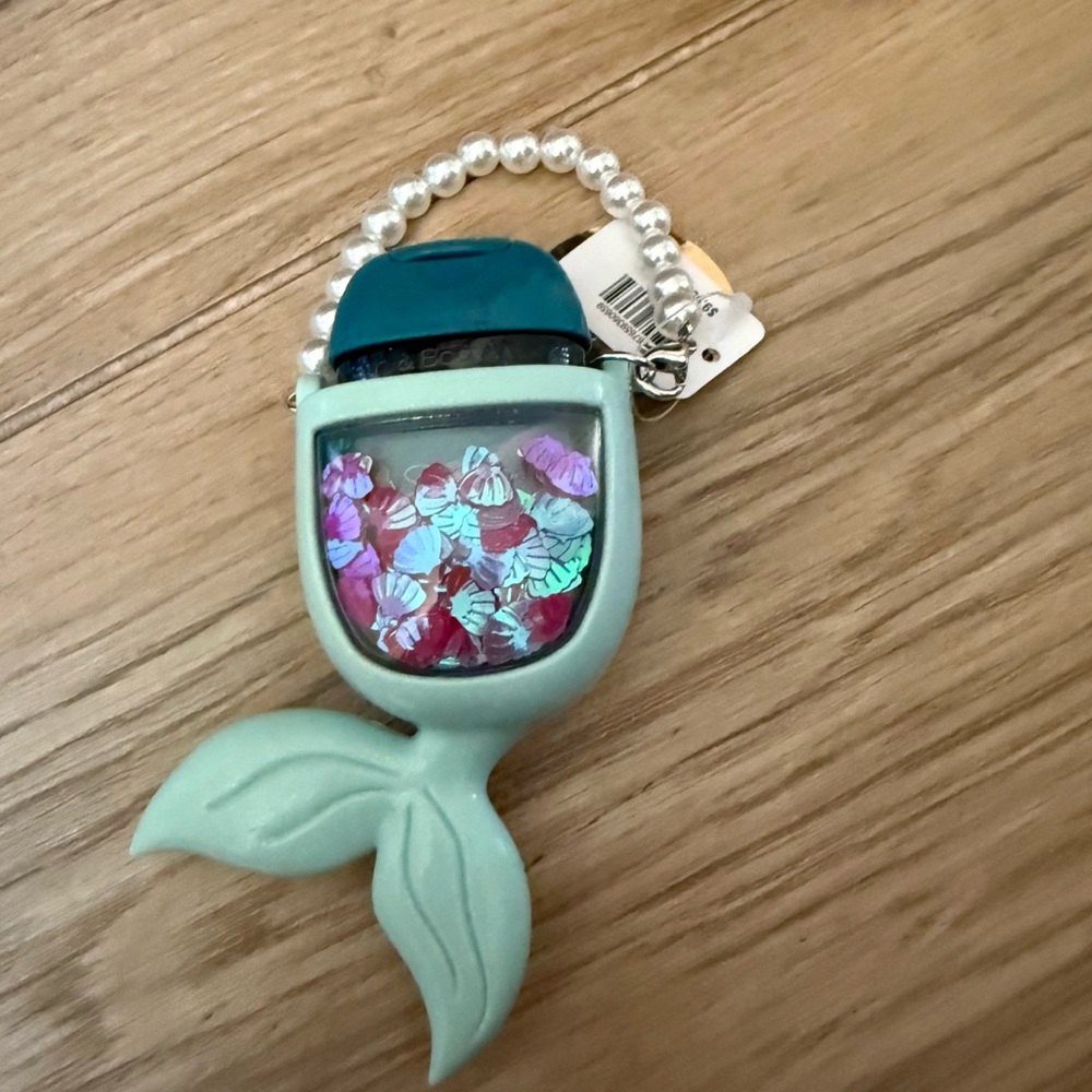 Bath & Body Works Mermaid Tail Hand Sanitizer Holder - Aqua and Pink